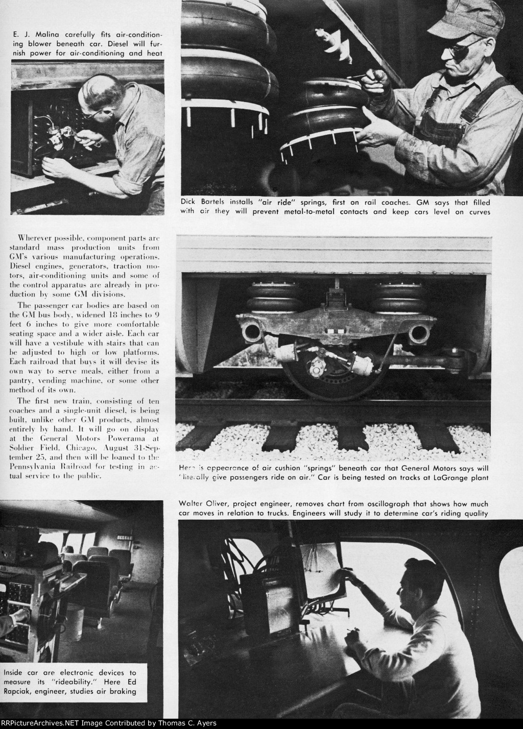 PRR "Birth Of A New Train," Page 7, 1955